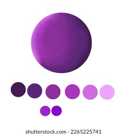 Purple color palette, purple is a beautiful and powerful color