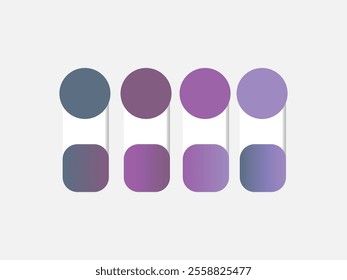 Purple Color palette with Gradient colour theme Samples color palette for fashion designers, business, and paints colors company