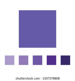 Purple color palette vector illustration