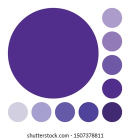 Purple color palette vector illustration