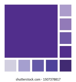 Purple color palette vector illustration