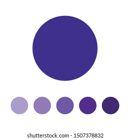 Purple color palette vector illustration