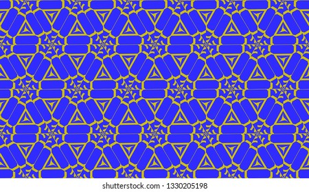 Purple color Pattern with abstract geometric design. Vector seamless illustration. Design for your interior wallpaper, fashion print, business presentation