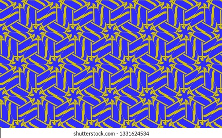 Purple color Pattern with abstract geometric design. Vector seamless illustration. Design for your interior wallpaper, fashion print, business presentation
