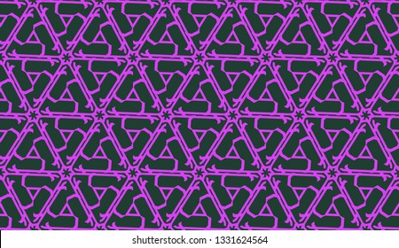 Purple color Pattern with abstract geometric design. Vector seamless illustration. Design for your interior wallpaper, fashion print, business presentation
