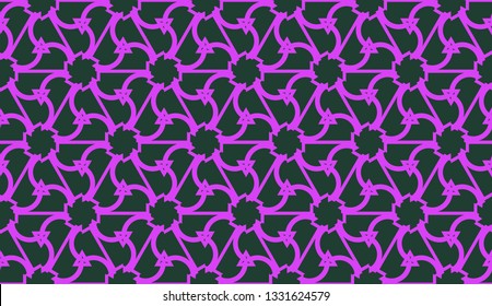 Purple color Pattern with abstract geometric design. Vector seamless illustration. Design for your interior wallpaper, fashion print, business presentation