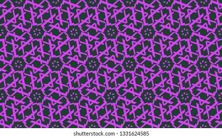 Purple color Pattern with abstract geometric design. Vector seamless illustration. Design for your interior wallpaper, fashion print, business presentation