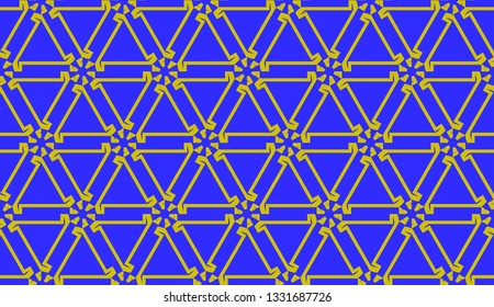 Purple color Pattern with abstract geometric design. Vector seamless illustration. Design for your interior wallpaper, fashion print, business presentation