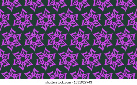 Purple color Pattern with abstract geometric design. Vector seamless illustration. Design for your interior wallpaper, fashion print, business presentation