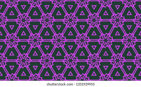 Purple color Pattern with abstract geometric design. Vector seamless illustration. Design for your interior wallpaper, fashion print, business presentation