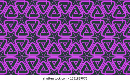 Purple color Pattern with abstract geometric design. Vector seamless illustration. Design for your interior wallpaper, fashion print, business presentation