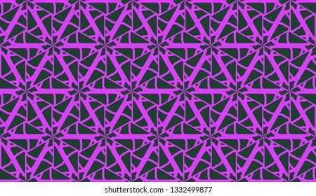 Purple color Pattern with abstract geometric design. Vector seamless illustration. Design for your interior wallpaper, fashion print, business presentation