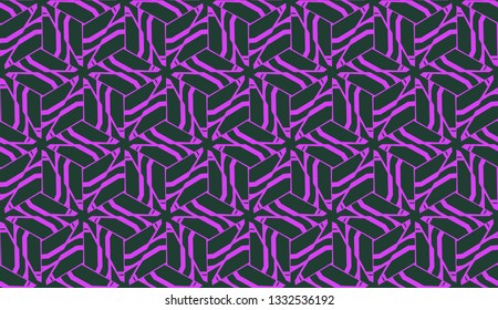 Purple color Pattern with abstract geometric design. Vector seamless illustration. Design for your interior wallpaper, fashion print, business presentation