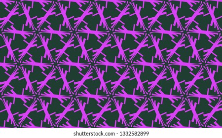 Purple color Pattern with abstract geometric design. Vector seamless illustration. Design for your interior wallpaper, fashion print, business presentation