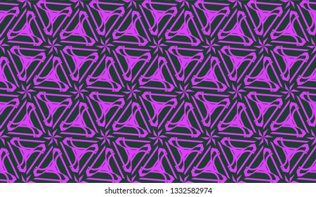 Purple color Pattern with abstract geometric design. Vector seamless illustration. Design for your interior wallpaper, fashion print, business presentation