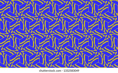 Purple color Pattern with abstract geometric design. Vector seamless illustration. Design for your interior wallpaper, fashion print, business presentation