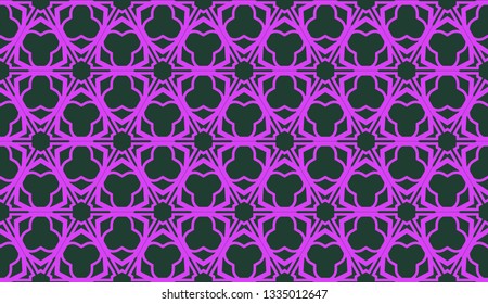Purple color Pattern with abstract geometric design. Vector seamless illustration. Design for your interior wallpaper, fashion print, business presentation