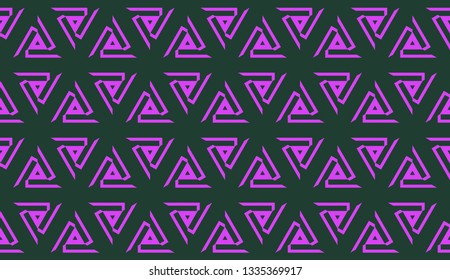 Purple color Pattern with abstract geometric design. Vector seamless illustration. Design for your interior wallpaper, fashion print, business presentation