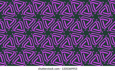 Purple color Pattern with abstract geometric design. Vector seamless illustration. Design for your interior wallpaper, fashion print, business presentation