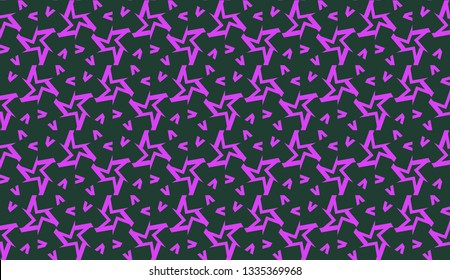 Purple color Pattern with abstract geometric design. Vector seamless illustration. Design for your interior wallpaper, fashion print, business presentation