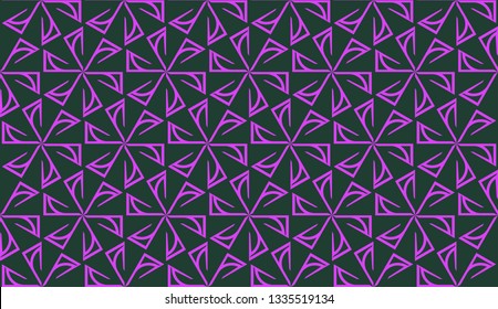 Purple color Pattern with abstract geometric design. Vector seamless illustration. Design for your interior wallpaper, fashion print, business presentation