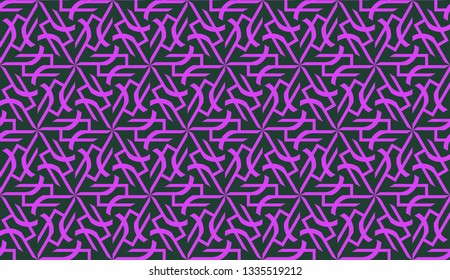 Purple color Pattern with abstract geometric design. Vector seamless illustration. Design for your interior wallpaper, fashion print, business presentation