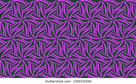 Purple color Pattern with abstract geometric design. Vector seamless illustration. Design for your interior wallpaper, fashion print, business presentation