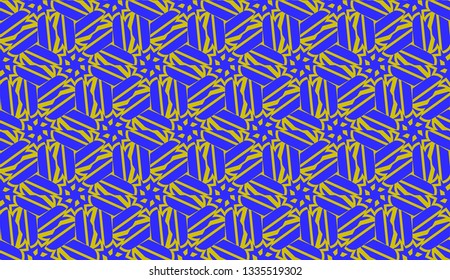Purple color Pattern with abstract geometric design. Vector seamless illustration. Design for your interior wallpaper, fashion print, business presentation