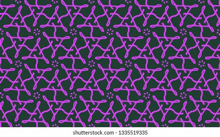 Purple color Pattern with abstract geometric design. Vector seamless illustration. Design for your interior wallpaper, fashion print, business presentation