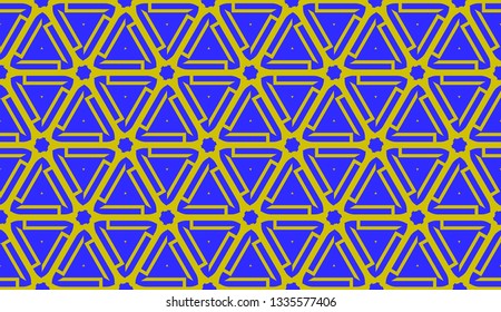 Purple color Pattern with abstract geometric design. Vector seamless illustration. Design for your interior wallpaper, fashion print, business presentation