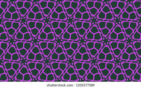 Purple color Pattern with abstract geometric design. Vector seamless illustration. Design for your interior wallpaper, fashion print, business presentation