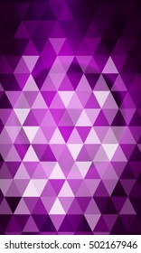 purple color polygon background. Triangle geometrical pattern. Vector illustration. Geometric design for business, brochure, flyer, presentation, wallpaper.