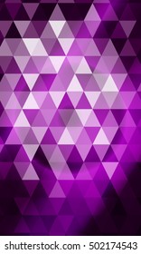 purple color polygon background. Triangle geometrical pattern. Vector illustration. Geometric design for business, brochure, flyer, presentation, wallpaper.