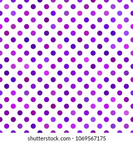 Purple color seamless dot pattern background - vector graphic design