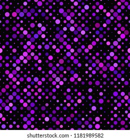 Purple color seamless dot pattern background - vector graphic design