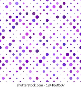 Purple color seamless dot pattern background - vector graphic design