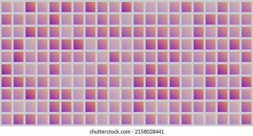 Purple Color Shades and Gradient Samples Pattern, Geometric Mosaic Background - Design Template, Vector Illustration