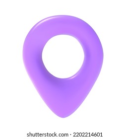 Violett Farbe einfache Navigation Symbol 3D Illustration für Web-und digitale Kunstwerke.