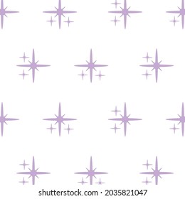 Purple color sparkle patterns on white background, vector, for design, decoration, textile, fabric
