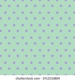violette Farbsternmuster, Vektorgrafik auf grünem Hintergrund