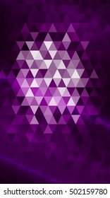 purple color. triangle mosaic. vector illustration. for design brochure, flyer, wallpaper