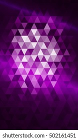 purple color. triangle mosaic. vector illustration. for design brochure, flyer, wallpaper