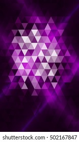 purple color. triangle mosaic. vector illustration. for design brochure, flyer, wallpaper