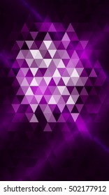 purple color. triangle mosaic. vector illustration. for design brochure, flyer, wallpaper