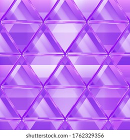 Purple color triangle seamless pattern.