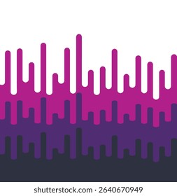 Purple color vector dripping paint isolated on white background with premium quality vector