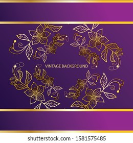 purple color vintage background vector image