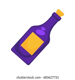 Purple colored bottle