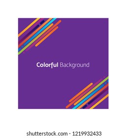 Purple colorful Background square 