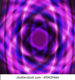 Purple colorful geometric oval design made using radial gradient and overlay opacity mode. Vector EPS-10 file, transparency used. 